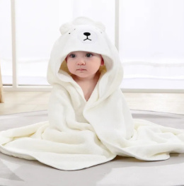 Ręcznik kąpielowy dla dzieci i niemowląt 140x70 Bały miś